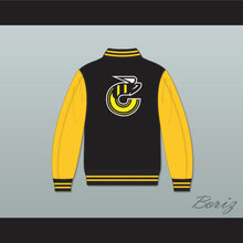 Load image into Gallery viewer, WHA Cincinnati Stingers Black and Yellow Varsity Letterman Jacket-Style Sweatshirt 1