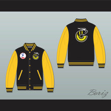 Load image into Gallery viewer, WHA Cincinnati Stingers Black and Yellow Varsity Letterman Jacket-Style Sweatshirt 1