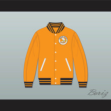 Load image into Gallery viewer, WHA Denver Spurs Orange Varsity Letterman Jacket-Style Sweatshirt 2
