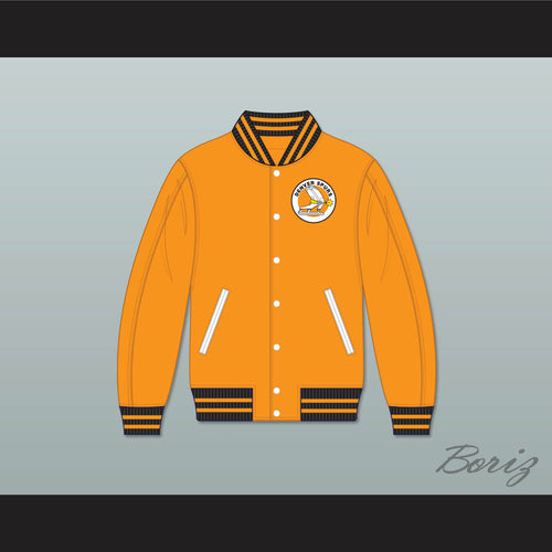 WHA Denver Spurs Orange Varsity Letterman Jacket-Style Sweatshirt 2