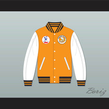 Load image into Gallery viewer, WHA Denver Spurs Orange and White Varsity Letterman Jacket-Style Sweatshirt 1