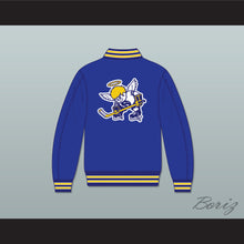 Load image into Gallery viewer, WHA Minnesota Blue Varsity Letterman Jacket-Style Sweatshirt 1
