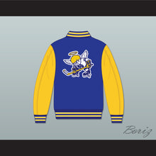 Load image into Gallery viewer, WHA Minnesota Blue and Yellow Varsity Letterman Jacket-Style Sweatshirt 1