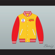 Load image into Gallery viewer, WHA Philadelphia Blazers Yellow and Red Varsity Letterman Jacket-Style Sweatshirt 1