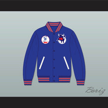Load image into Gallery viewer, WHA Toronto Toros Blue Varsity Letterman Jacket-Style Sweatshirt 1
