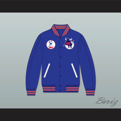 WHA Toronto Toros Blue Varsity Letterman Jacket-Style Sweatshirt 1