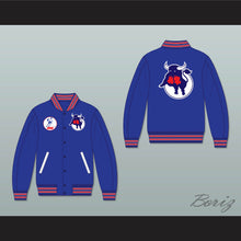 Load image into Gallery viewer, WHA Toronto Toros Blue Varsity Letterman Jacket-Style Sweatshirt 1