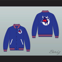 Load image into Gallery viewer, WHA Toronto Toros Blue Varsity Letterman Jacket-Style Sweatshirt 2