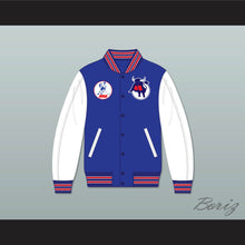 Load image into Gallery viewer, WHA Toronto Toros Blue and White Varsity Letterman Jacket-Style Sweatshirt 1