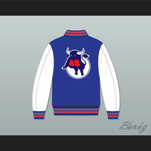 Load image into Gallery viewer, WHA Toronto Toros Blue and White Varsity Letterman Jacket-Style Sweatshirt 1