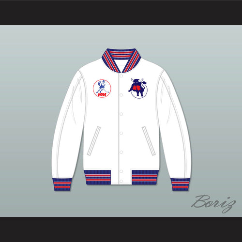 WHA Toronto Toros White Varsity Letterman Jacket-Style Sweatshirt 1