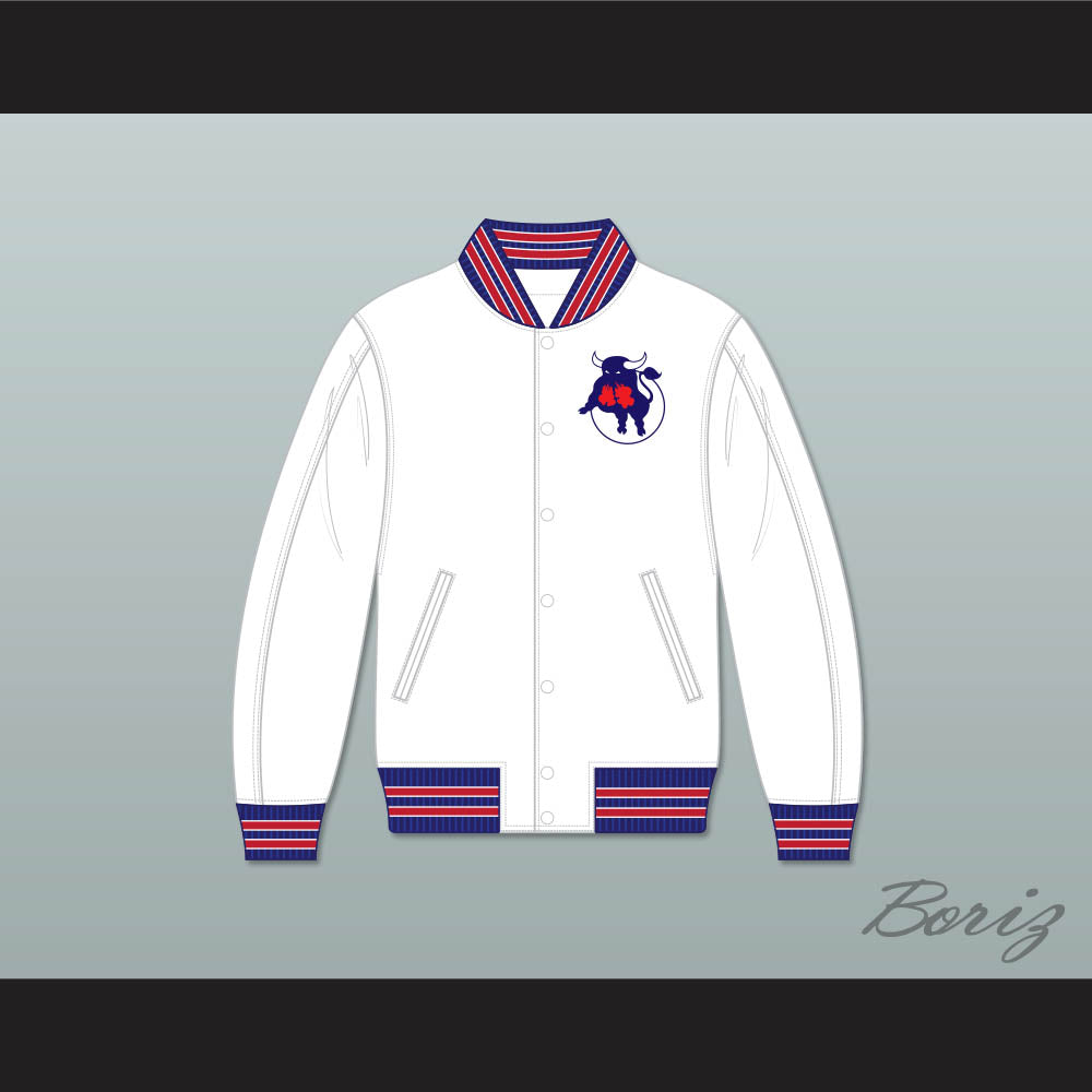 WHA Toronto Toros White Varsity Letterman Jacket-Style Sweatshirt 2