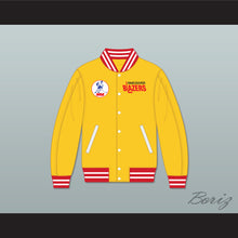 Load image into Gallery viewer, WHA Vancouver Blazers Yellow Varsity Letterman Jacket-Style Sweatshirt 1
