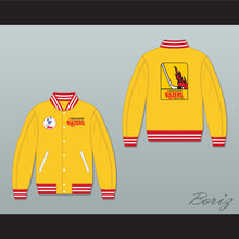 Load image into Gallery viewer, WHA Vancouver Blazers Yellow Varsity Letterman Jacket-Style Sweatshirt 1