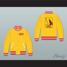 Load image into Gallery viewer, WHA Vancouver Blazers Yellow Varsity Letterman Jacket-Style Sweatshirt 2