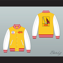 Load image into Gallery viewer, WHA Vancouver Blazers Yellow and White Varsity Letterman Jacket-Style Sweatshirt 1