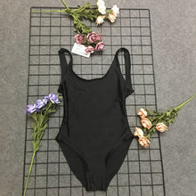 Load image into Gallery viewer, WHO RUN THE WORLD GIRLS Funny Letters 2018 Women Sexy One piece Swimsuit High Waist Bathing Suit Bodysuit maillot de bain femme