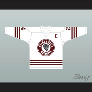 Stiles Stilinski 24 Beacon Hills Cyclones Hockey Jersey Teen Wolf TV Series White