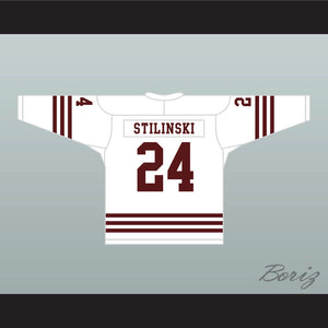 Stiles Stilinski 24 Beacon Hills Cyclones Hockey Jersey Teen Wolf TV Series White