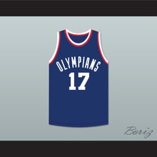 Load image into Gallery viewer, Wallace Jones 17 Indianapolis Olympians Blue Basketball Jersey