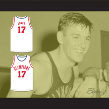 Load image into Gallery viewer, Wallace Jones 17 Indianapolis Olympians White Basketball Jersey