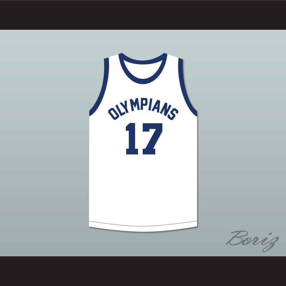 Wallace Jones 17 Indianapolis Olympians Retro White Basketball Jersey