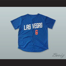Load image into Gallery viewer, Wally Backman 6 Las Vegas 51s Blue Baseball Jersey