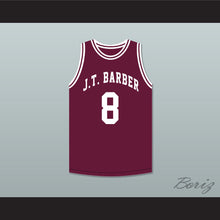 Load image into Gallery viewer, Walt Bellamy 8 J.T. Barber High School Warriors Maroon Basketball Jersey