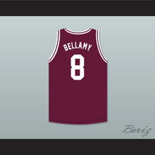 Load image into Gallery viewer, Walt Bellamy 8 J.T. Barber High School Warriors Maroon Basketball Jersey