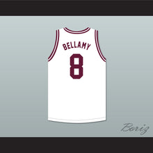 Load image into Gallery viewer, Walt Bellamy 8 J.T. Barber High School Warriors White Basketball Jersey