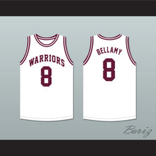 Load image into Gallery viewer, Walt Bellamy 8 J.T. Barber High School Warriors White Basketball Jersey