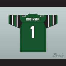 Load image into Gallery viewer, Wan&#39;Dale Robinson 1 Western Hills High School Wolverines Green Football Jersey 2