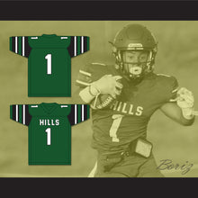 Load image into Gallery viewer, Wan&#39;Dale Robinson 1 Western Hills High School Wolverines Green Football Jersey 1