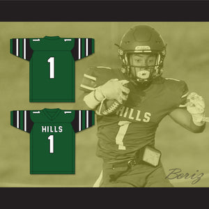 Wan'Dale Robinson 1 Western Hills High School Wolverines Green Football Jersey 1