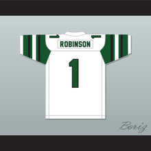 Load image into Gallery viewer, Wan&#39;Dale Robinson 1 Western Hills High School Wolverines White Football Jersey 2