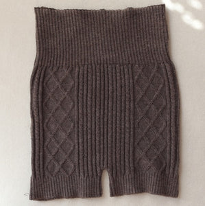 Warm Waist Short Leggings Woolen Knit Shorts Women's Autumn And Winter Thick High Waist Seamless Sweater Short Trousers