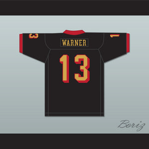 Kurt Warner 13 Iowa Barnstormers Black Football Jersey