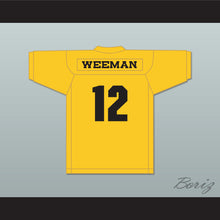 Load image into Gallery viewer, Wee Man 12 Blindside Yellow Gold Football Jersey