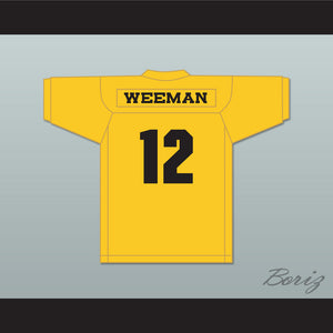 Wee Man 12 Blindside Yellow Gold Football Jersey