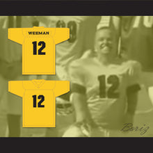 Load image into Gallery viewer, Wee Man 12 Blindside Yellow Gold Football Jersey
