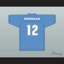 Load image into Gallery viewer, Wee Man 12 Field Goal Light Blue Football Jersey