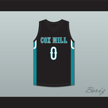 Load image into Gallery viewer, Wendell Moore Jr 0 Cox Mill High School Chargers Black Basketball Jersey 2