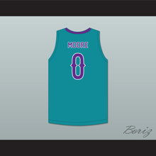 Load image into Gallery viewer, Wendell Moore Jr 0 Cox Mill High School Chargers Teal Basketball Jersey 2
