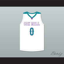 Load image into Gallery viewer, Wendell Moore Jr 0 Cox Mill High School Chargers White Basketball Jersey 2