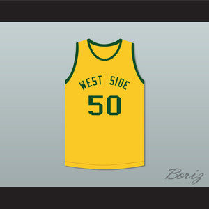 Shawn Kemp 50 West Side Elementary School Yellow Basketball Jersey