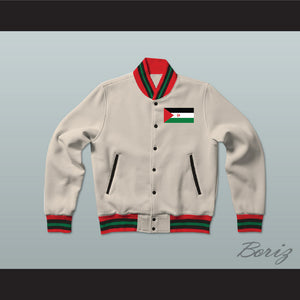 Western Sahara Varsity Letterman Jacket-Style Sweatshirt