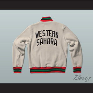 Western Sahara Varsity Letterman Jacket-Style Sweatshirt