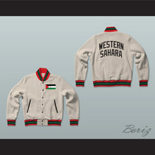 Load image into Gallery viewer, Western Sahara Varsity Letterman Jacket-Style Sweatshirt
