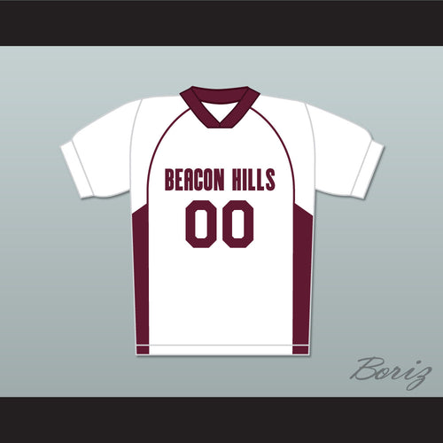 Derek Hale 00 Beacon Hills Cyclones Lacrosse Jersey Teen Wolf White Style