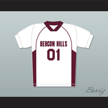 Load image into Gallery viewer, Peter Hale 01 Beacon Hills Cyclones Lacrosse Jersey Teen Wolf White Style